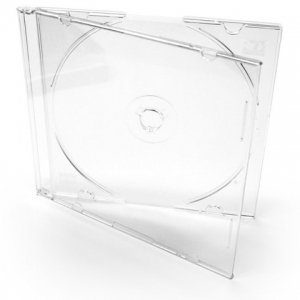 Коробка для дисков CD-BOX SLIM (одинарный прозрачный) фото