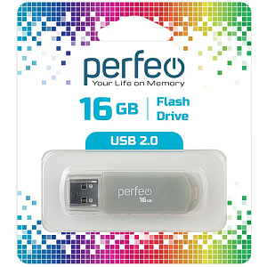USB Perfeo 16GB C03 Grey фото