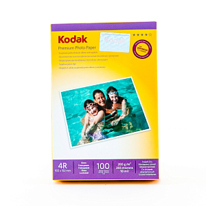 Фотобумага Kodak глянцевая 4R (10,2х15,2) 200г/м 100 л (N 133) фото