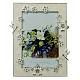 Фоторамка Platinum PF 10257-4 10х15 стрекозы и цветы белая металлическая со стразами (6/24) фото