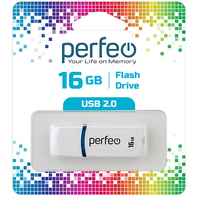 USB Perfeo 16GB C09 White фото