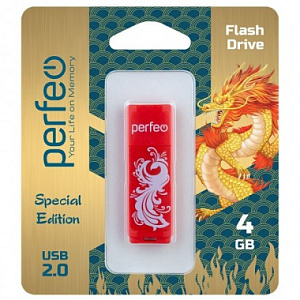 USB Perfeo 4GB C04 Red Phoenix фото