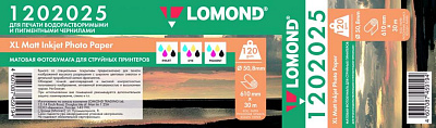 Фотобумага Lomond 1202025 ролик для плоттера 120 г матовая (610*30*50,8) фото
