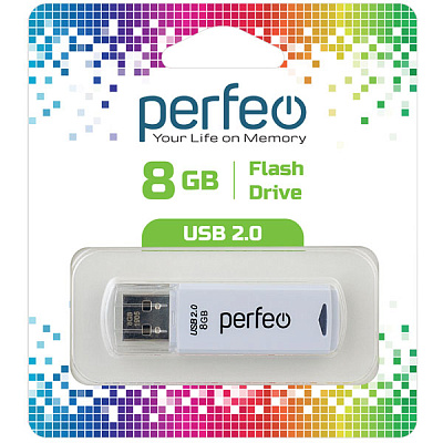 USB Perfeo 8GB C06 White фото