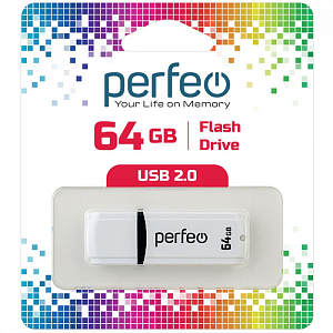 USB Perfeo 64GB C02 White фото