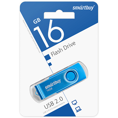 UFD Smartbuy 16GB Twist Blue (SB16GB2TWB) фото