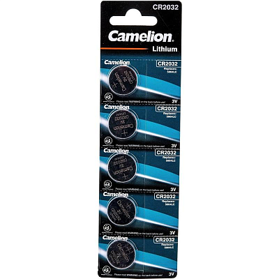 Батарейка Camelion CR2032/5BL Lithium фото