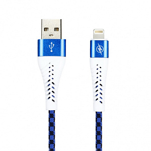 Дата-кабель Smartbuy 8pin CHESS синий 2 А 1 метр (iK-512CSS blue)/100 фото
