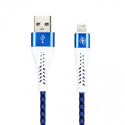 Дата-кабель Smartbuy 8pin CHESS синий 2 А 1 метр (iK-512CSS blue)/100 фото
