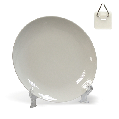 Тарелка белая 19,05 см (7,5) (для вакуумного нанесения) фото