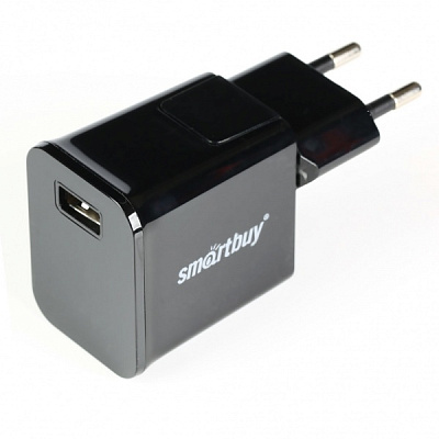 СЗУ Smartbuy 5В/2.1A, SUPER CHARGE Cube Ultra, 1USB, черное Smartbuy (SBР-9041)50 фото