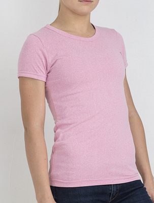 Футболка женская 'Melange' розовая размер 52 (XL) фото