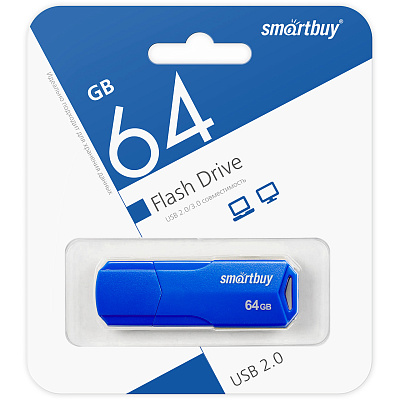 UFD Smartbuy 64GB CLUE Blue (SB64GBCLU-BU) фото