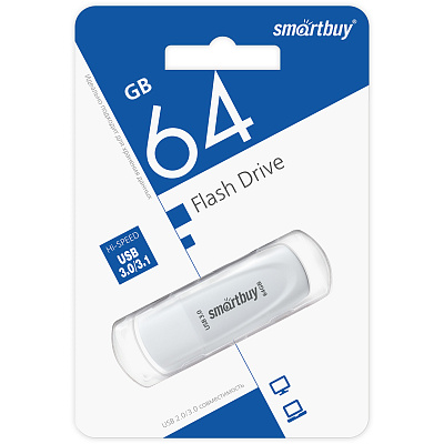 UFD 3.0 Smartbuy 64GB Scout White (SB64GB3SCK) фото