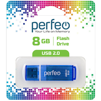 USB Perfeo 8GB C13 Blue фото
