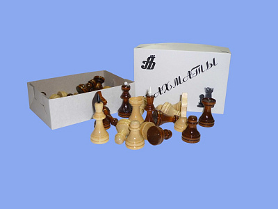 Шахматы обиходные (d26) в картонной упаковке Ш-14  фото
