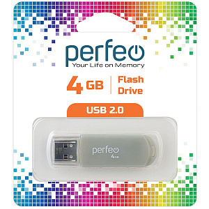USB Perfeo 4GB C03 Grey фото