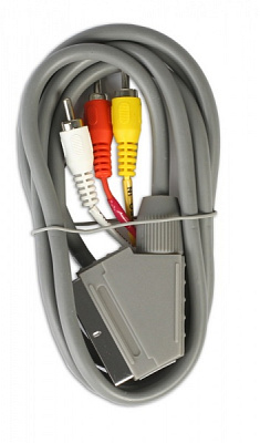 Кабель соединительный Smartbuy SCART - 3RCA (M), 1,0 м, в пакете (КА-518-125) фото