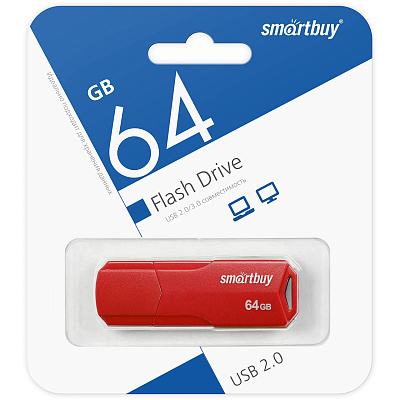 UFD Smartbuy 64GB CLUE Red (SB64GBCLU-R) фото