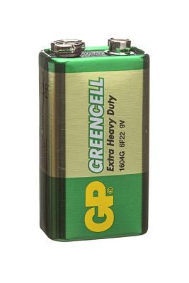 Батарейка GP 6F22/1SH Greencell  фото