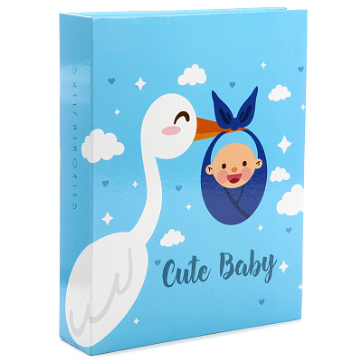 Фотоальбом Пионер 117422 200ф 10х15см ПП кармашки Baby  фото