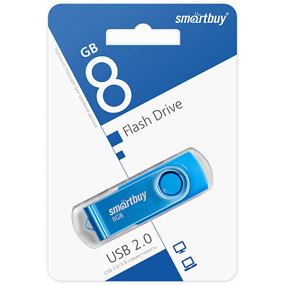 UFD Smartbuy 8GB Twist Blue (SB8GB2TWB) фото