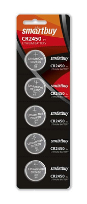 Батарейка Smartbuy литевый элемент CR 2450 5B фото