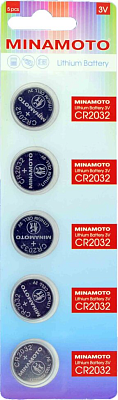 Батарейка Minamoto CR2032/5BL фото