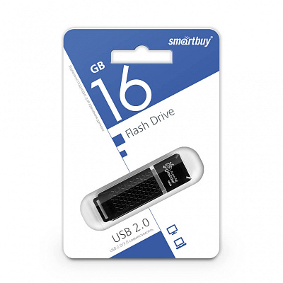 UFD Smartbuy 16GB Quartz series Black (SB16GBQZ-K) фото