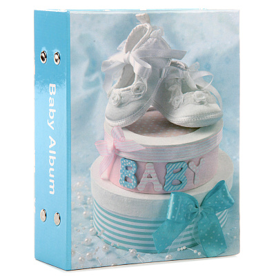 Фотоальбом Пионер 75431 100 фото 10х15 см ПП кармашки, baby shoes  фото
