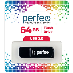 USB Perfeo 64GB C10 Black  фото