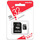 Micro SDHC Smartbuy 32GB Class 10 (с адаптером SD) LE фото