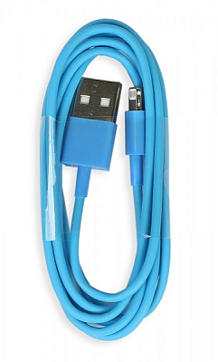 Дата-кабель Smartbuy USB 8pin для Apple, цветные, длина 1,0 м, голубой, (iK-512c blue) фото