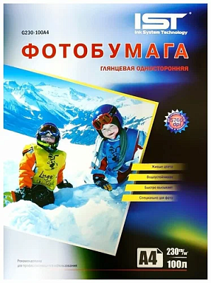 Фотобумага InkTec глянцевая А4 230г/м 100 л EG230-100A4 фото