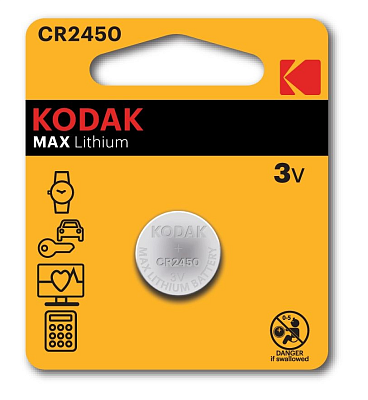 KODAK CR2450/1BL MAX Lithium фото