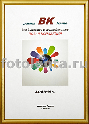 Фоторамка ВК пластик Радуга золото КИТ 21х30 (28) фото