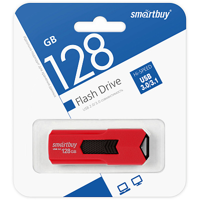 UFD 3.0 Smartbuy 128GB STREAM Red (SB128GBST-R3) фото