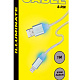 Дата-кабель Smartbuy USB 8pin, с индикацией, 1м, бел, с мет наконеч (iK-512ssbox white)/100 фото