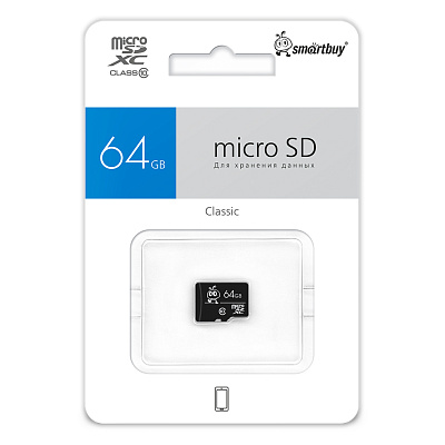Micro SDXC Smartbuy 64GB Class 10 UHS-1 (без адаптера) фото