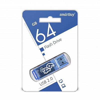 UFD Smartbuy 64GB Glossy series Blue (SB64GBGS-B) фото