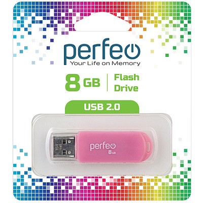 USB Perfeo 8GB C03 Pink фото