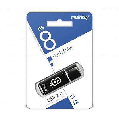 UFD Smartbuy 8GB Glossy series Black (SB8GBGS-K) фото