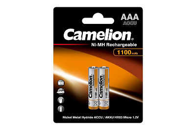Аккумулятор NI-Mh Camelion AAA1100mAh/2BL фото