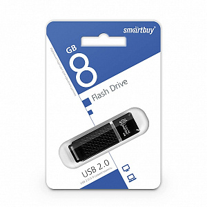 UFD Smartbuy 8GB Quartz series Black (SB8GBQZ-K) фото