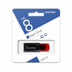 UFD Smartbuy 8GB Click Black Red (SB8GBCI-K) фото
