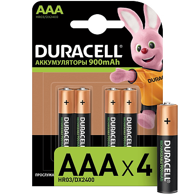 Аккумулятор Duracell AAA900mAh/4BL фото