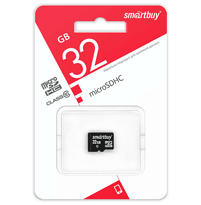 Micro SDHC Smartbuy 32GB class 10 фото