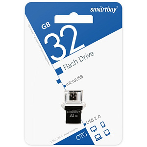 UFD Smartbuy 32GB OTG POKO Black (SB32GBPO-K) фото