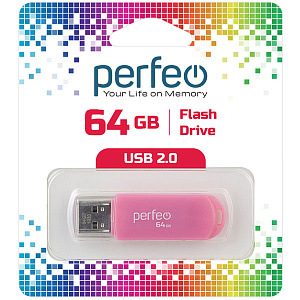 USB Perfeo 64GB C03 Pink фото