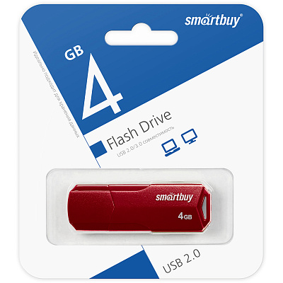UFD Smartbuy 4GB CLUE Burgundy (SB4GBCLU-BG) фото